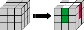 Rubik's cube solution Step 1